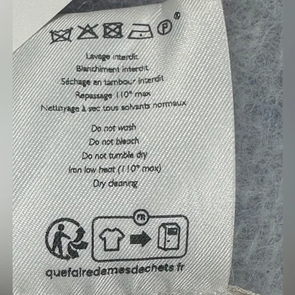 NWT Sezane Louise Scarf, Lilac and Vintage Blue - Picture 9 of 9